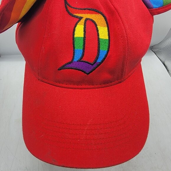 Disneyland Red Pride Mickey Ears Adults Hat Cap Casual Outdoors Comfort - Picture 9 of 9